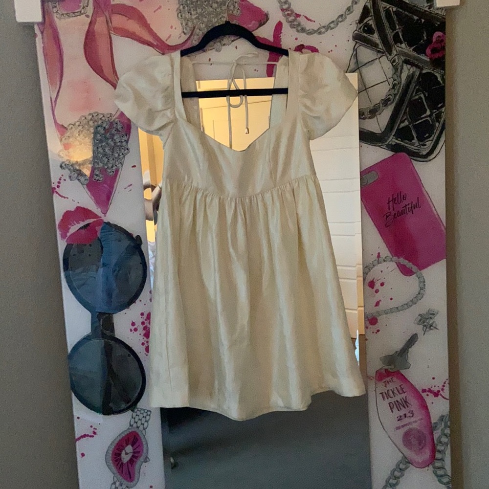 Cream free people dress